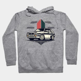 Lancia Delta Integrale Rally Car Hoodie